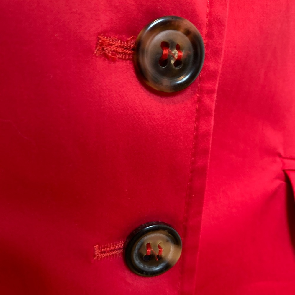 Oui Buttoned Red Jacket - Picture 4 of 5